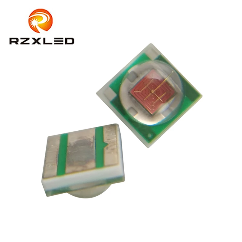 50 шт./лот 1 Вт 3 3535 SMD высокомощный Янтарный светодиодный диодный чип излучатель