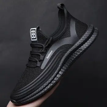 

Fashion Comfortable Casual Shoes Men Sneakers Non-slip Breathable Men Sneakers Autumn Spring Black Men Sneakers Mesh Male Shoes