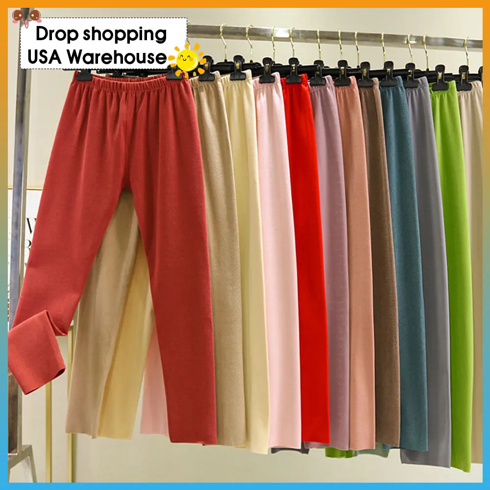 

Thick Leggings Women New Velvet Skinny Long Johns High-Waisted Trousers with Velvet Double-Sided Plush Warm-Keeping Pants