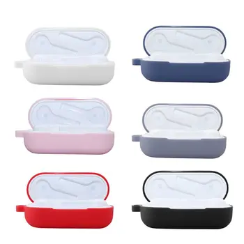 

Silicone Anti-slip Protective Cover Earphone Case for Huawei FreeBuds Lite White, Red, Pink, Black, Grey Blue, Midnight Blue