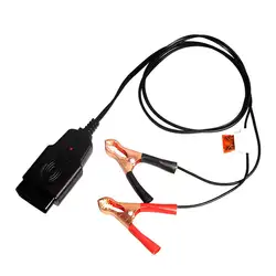 OBD II автомобиль ЭБУ аварийный источник питания кабель памяти с зажимом аллигатора Автомобильная батарея замена инструмента