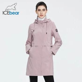 

ICEbear 2020 Fashionable women's windbreaker high-quality women's trench coat with a hood women's spring clothing GWF20017i