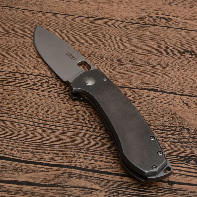 CRKT 5445 складной нож для кемпинга и охоты со стальной ручкой 8Cr13MoV лезвие ножи для выживания EDC инструмент для улицы