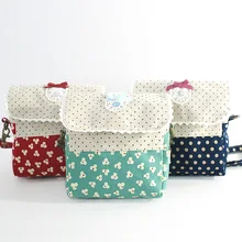 В японском стиле Mori Girl Line Колонка сумка-мессенджер с бантом кружева прогулки шопинг-Сумочка для телефона, монет Холщовая Сумка