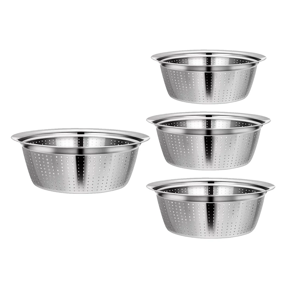 Stainless Steel Spaghetti Vegetable Strainer Colander Home Restaurant Kitchen Food Sieve Salad Spinner
