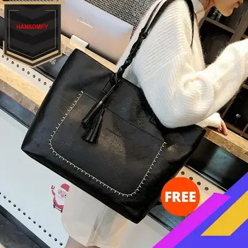 

Promotional 2020 New Style HandBag Fashion Hand Tassel Shoulder Bag Women's Large Bag High Quality Free Shipping shoulder bag