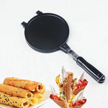 

Waffle Molds 17CM Crispy Egg Roll Baking Tray Household Gas Egg Roll Mold Commercial Ice Cream Cone Crispy Roll Waffle Maker