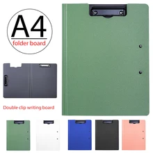 Aliexpress - A4 File Folder Clipboard Writing Pad Memo Clip Board Double Clips Test Paper Storage Organizer School Supplies Office Stationary