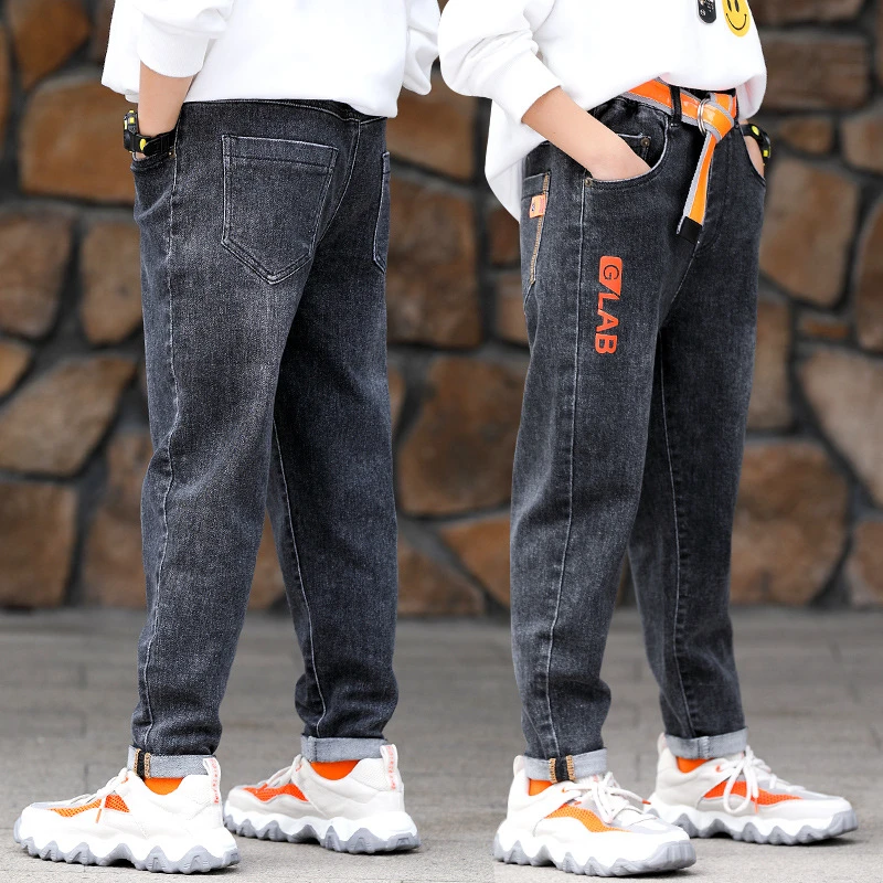 parfum Van naast 6 14 jahre Kinder Kleidung Jungen Jeans Kausalen Casual Jungen Denim Jeans  Hosen für Kinder Großen Jungen Gerade Schwarz jeans Lange Hosen|Jeans| -  AliExpress