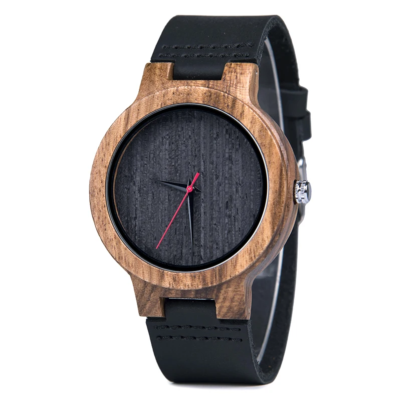A26-1 For Men Lovers' часы для женщин Relogio Feminino деревянные мужские часы кожаный ремешок ручной работы Кварцевые наручные часы erkek kol saati - Цвет: A26-1 For Men