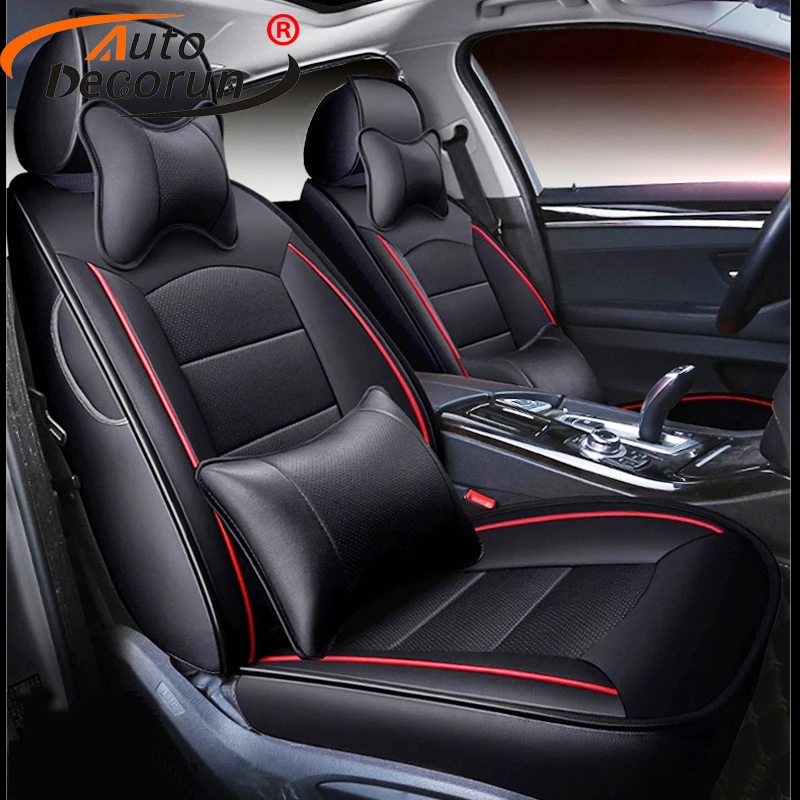 Autodecorun 16pcs/set Genuine Leather Seat Covers For Lincoln Mkx