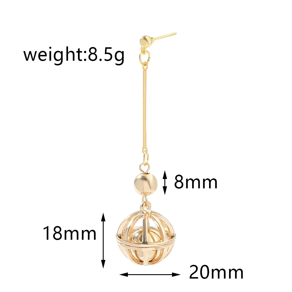 Anime Tokyo Revengers Kazutora Hanemiya Earrings Hollow Ball Pendant Drop Cosplay Jewelry Accessories dangle earrings,drop earrings,pendant earrings,long earrings