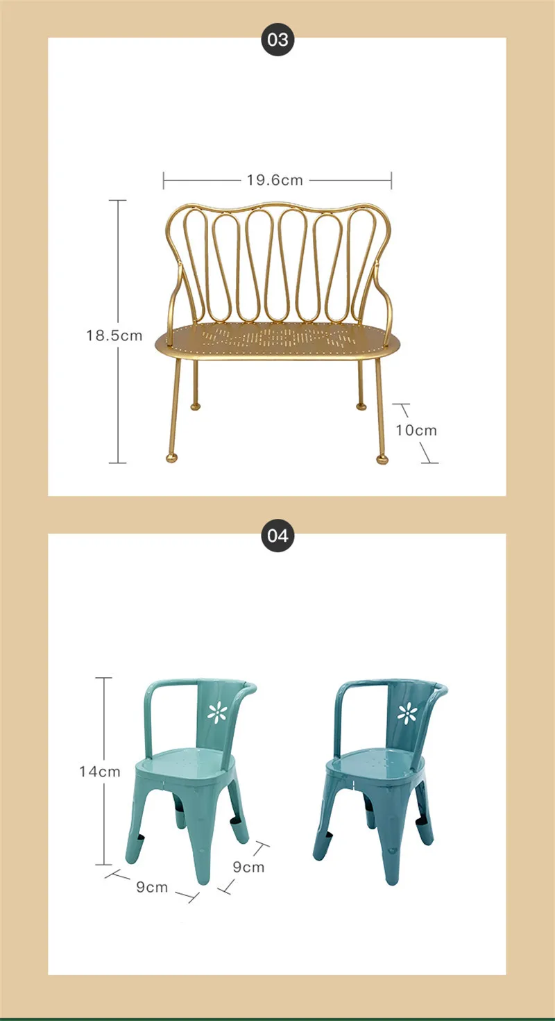 Aizulhomey LOL Blyth Doll Accessories 1/6 Iron Coffee Table Kitchen Chair Dollhouse Furniture Toys Bjd Play House Gifts for Kids Aizulhomey LOL Blyth Doll Accessories 1/6 Iron Coffee Table Kitchen Chair Dollhouse Furniture Toys Bjd Play House Gifts for Kids