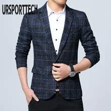 Брендовый мужской костюм, Блейзер, осенний приталенный костюм на одной пуговице, Блейзер, Модный деловой английский стиль, мужской классический свадебный костюм, пиджак