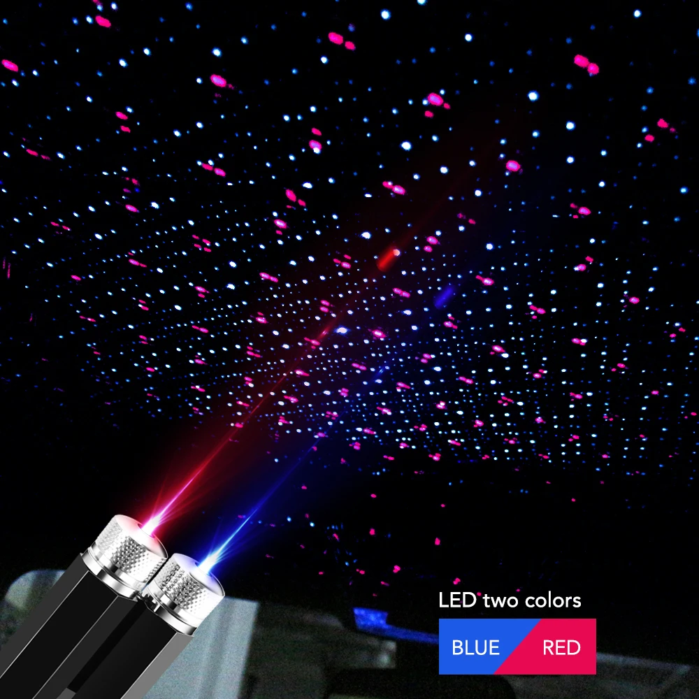 Проекционный USB-светильник на крышу автомобиля портативный ночник со звездой