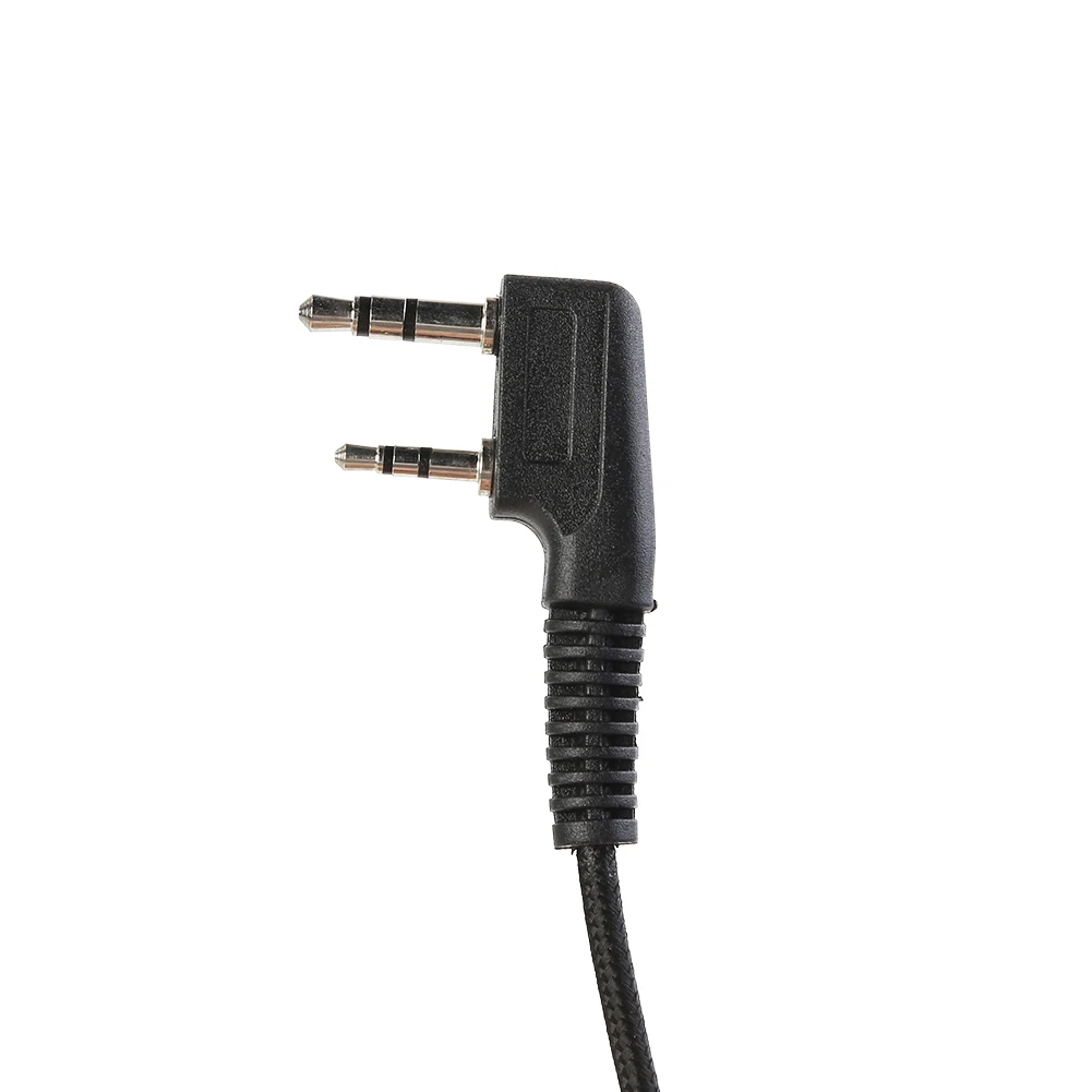 Walkie Talkie Headset PTT Button Earpiece Mic Over Head Headphone Flexible Mic Walkie Talkie Accessories for Kenwood