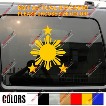 

Sun Star Philippines Flag Decal Sticker Car Vinyl pick size color Filipino