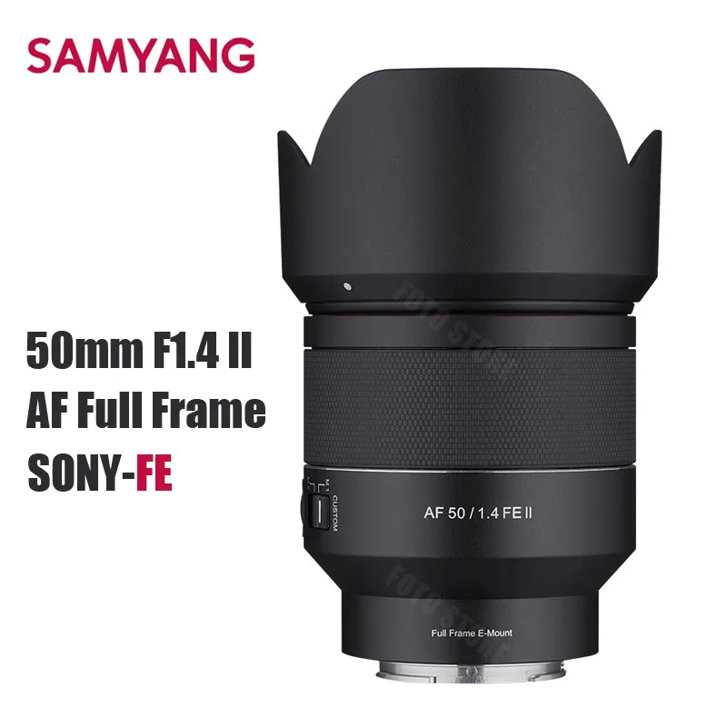 

Объектив Samyang AF 50 мм F1.4 II FE с автофокусом, полнокадровый объектив с большой диафрагмой для SONY FE Mount Cameras A7II A73