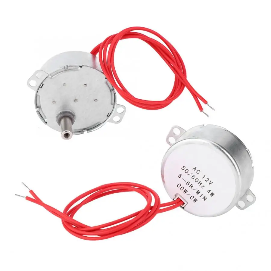Синхронный двигатель TYC30 AC 12V 4W 5 6RPM CCW/CW с проводом свинца|Двигатель переменного