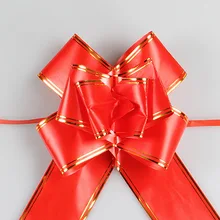 Большой размер 6# яркий красный Пномпень латте искусство Праздничная Свадьба латте искусство 25/мешок открытие украшения Рождественская лента