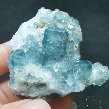 

46.1gNatural green blue fluorite, crystal mineral crystal specimen