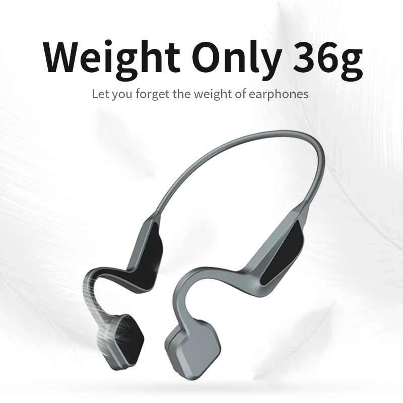 V10 Bone Conduction Wireless Bluetooth Earphone IPX6 Waterproof Sweatproof Music Sports Headset For Apple Android Huawei Xiaomi