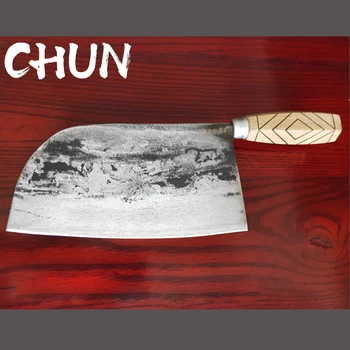 

CHUN Handmade Forged Kitchen Knife 8 Inch Razor Sharp Carbon Steel Slicing Knives Chef Cooking Tools Traditional Butcher Knives