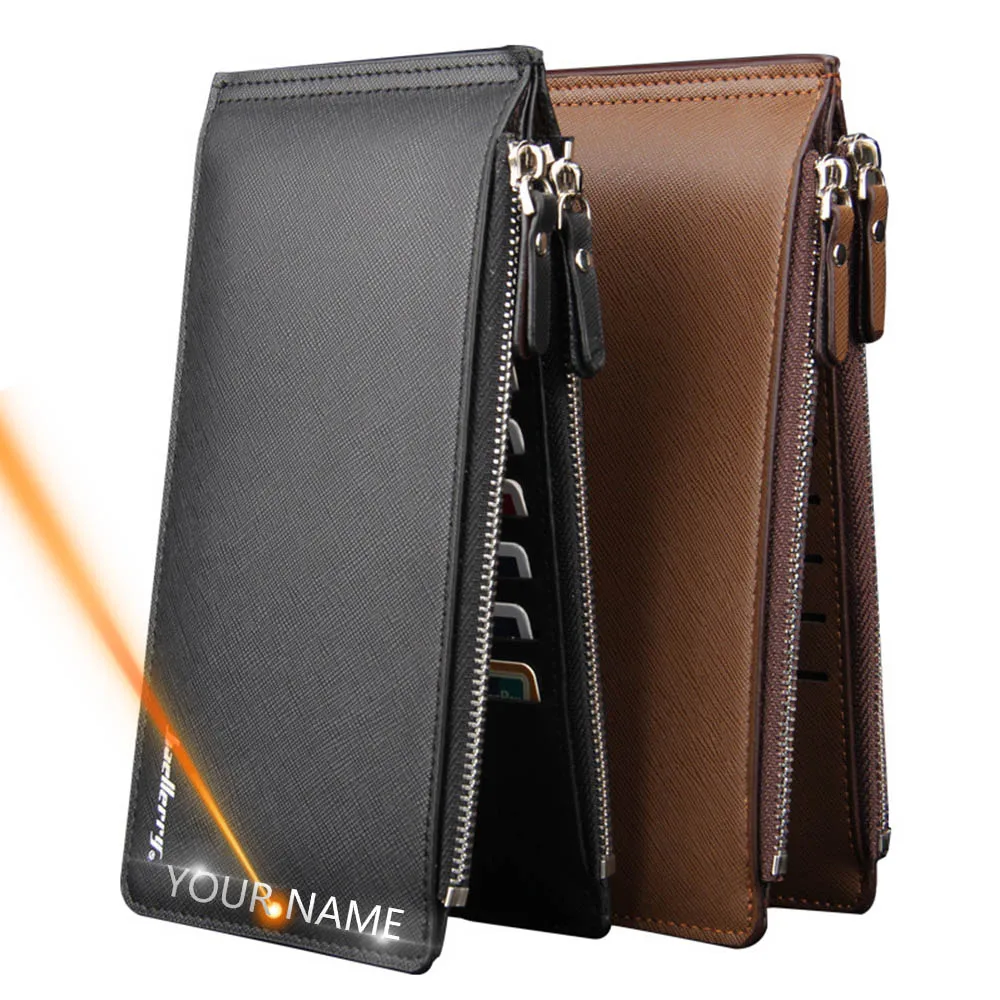 Dropship Men Clutch Bag Fashion Leather Long Purse Double Zipper Business  Wallet Black Brown Male Casual Handy Bag to Sell Online at a Lower Price |  Doba