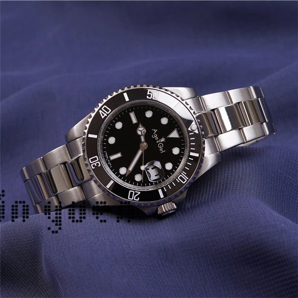 

Luxury Brand New Men's Automatic Mechanical Watches Gold Silver Black Blue Stainless Steel Ceramic Bezel Crystal Sapphire Glass