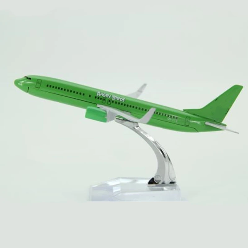 

16CM 1:400 scale airplanes Model Green Boeing 737-800 Metal Alloy Plane Aircraft Model Toys Gift collection