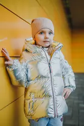 Детский пуховик 2019 г., зимняя куртка для мальчиков и девочек, модное повседневное пальто с капюшоном одежда для малышей Верхняя одежда