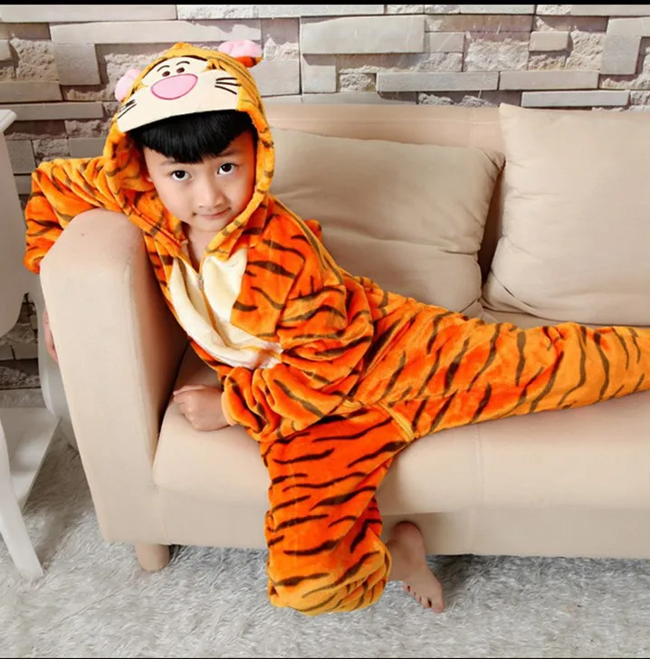 Пижамы с животными Тигра для взрослых Кигуруми комбинезон Пара костюмы на Хэллоуин Детская Женская пижама анимис анимио onsies