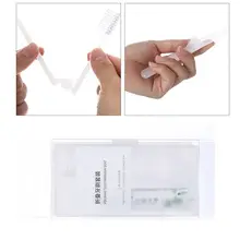 QIAOYAN взрослая дорожная Складная зубная щетка зубная паста набор с прозрачный чехол для хранения уход за полостью рта