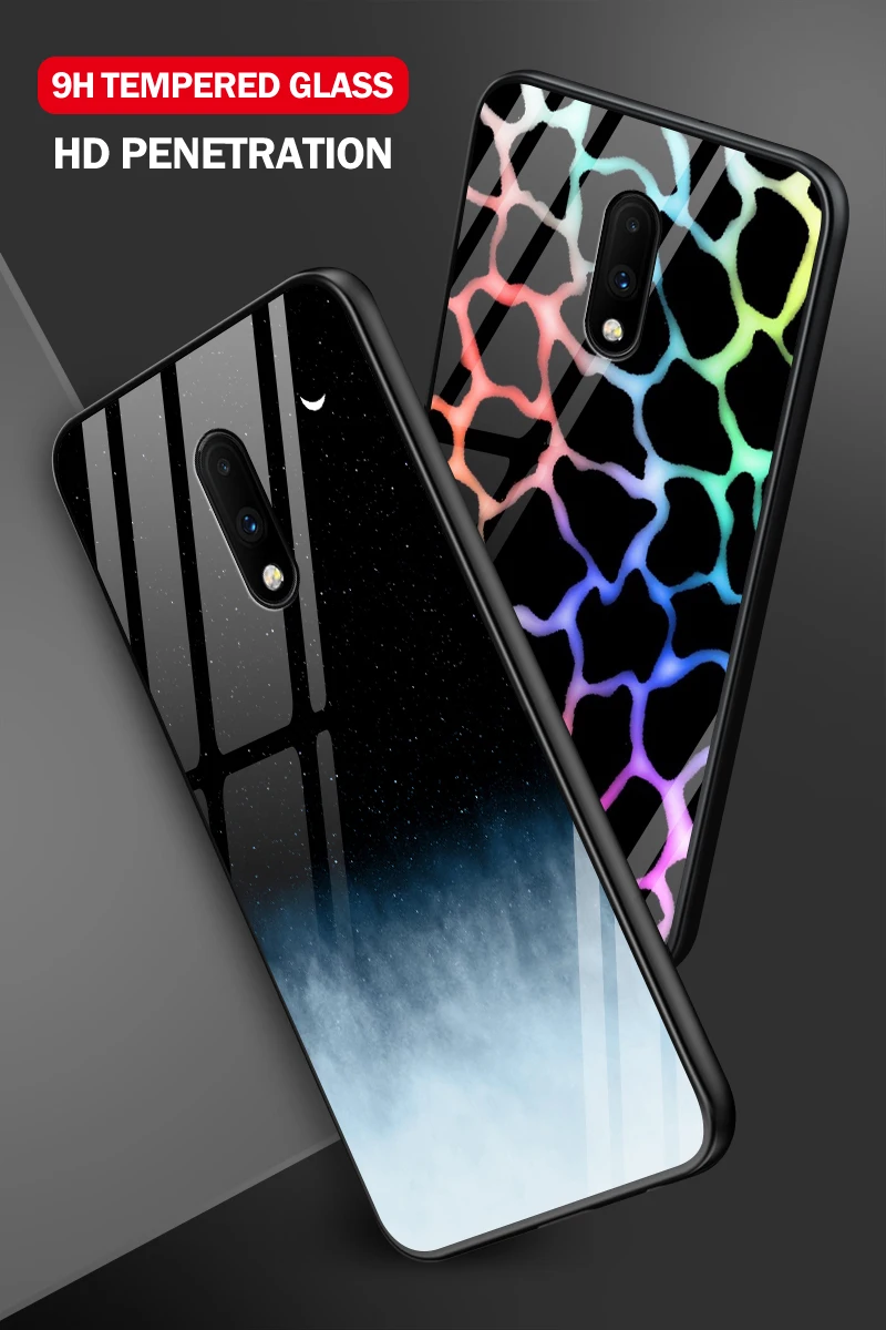 Для OnePlus 3 3T 5 5T 6 6T 7 7 Pro Роскошный чехол из закаленного стекла для Samsung Galaxy S8 S9 S10 Plus бампер ударопрочный чехол для телефона