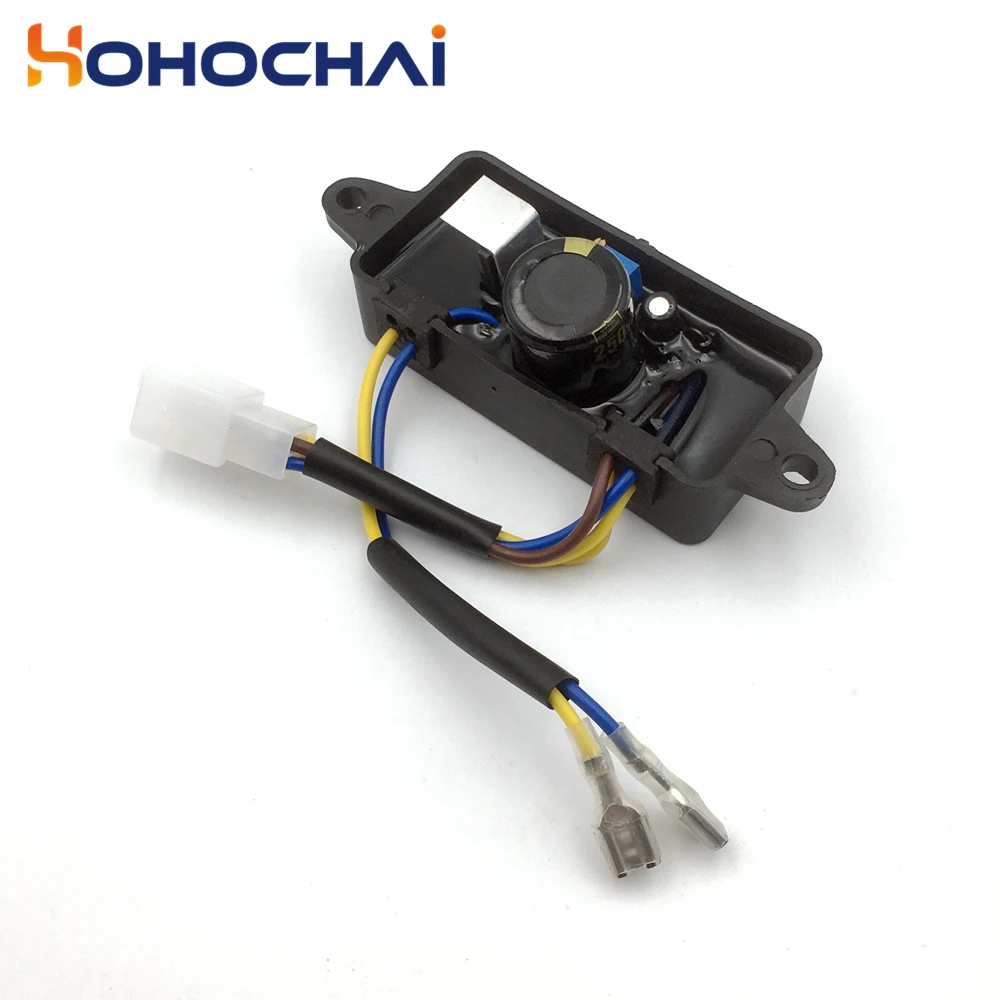 소형 가솔린 발전기용 AVR 자동 전압 조정기 안정기, 단상 6 전선, 250V/220uf, 168F GX160, 고품질