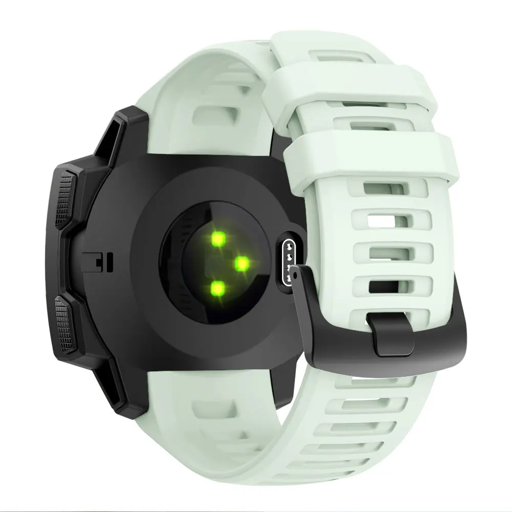Спортивный силиконовый браслет для Garmin Instinct Smart Watch Easyfit сменный Браслет ремень 22 мм ремешок для часов - Цвет ремешка: Sea blue