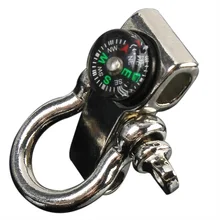 Регулируемый Паракорд выживания браслет сплав Пряжка-компас