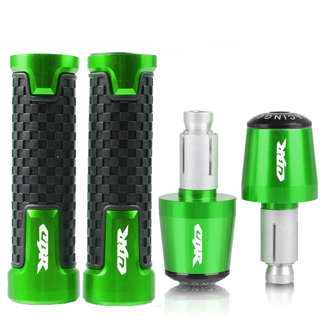 For Honda CBR 600 400 900 650 150 125 300 500 929 954 1000 250 R/RR/F/XX Motorcycle 22mm Handle grips handlebar grip ends Plug green green black