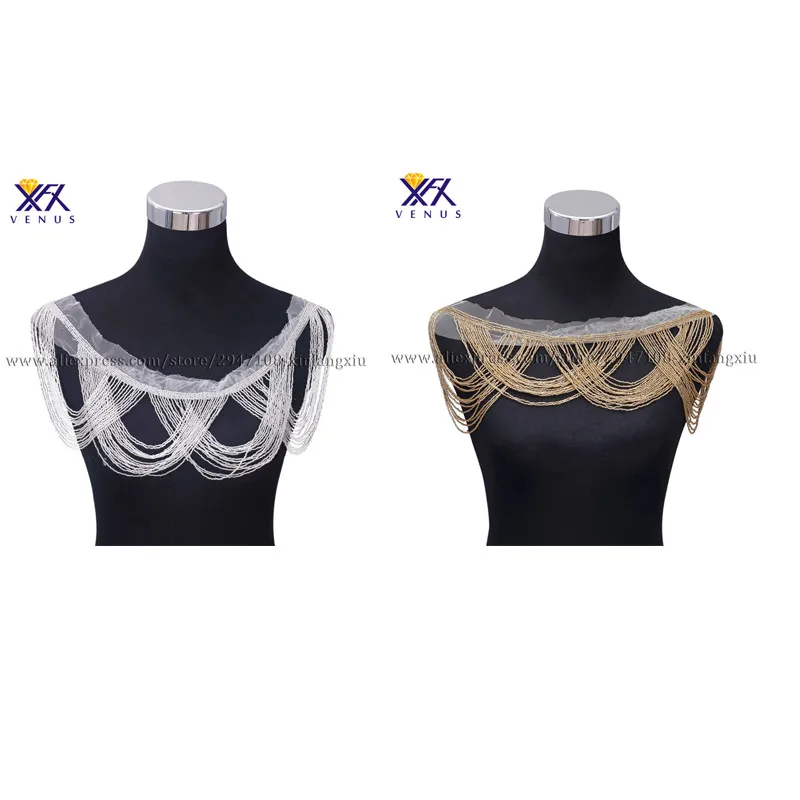 

XFX VENUS Hot sale pretty crystal beaded wedding embroidered crystal beaded fashion beaded applique