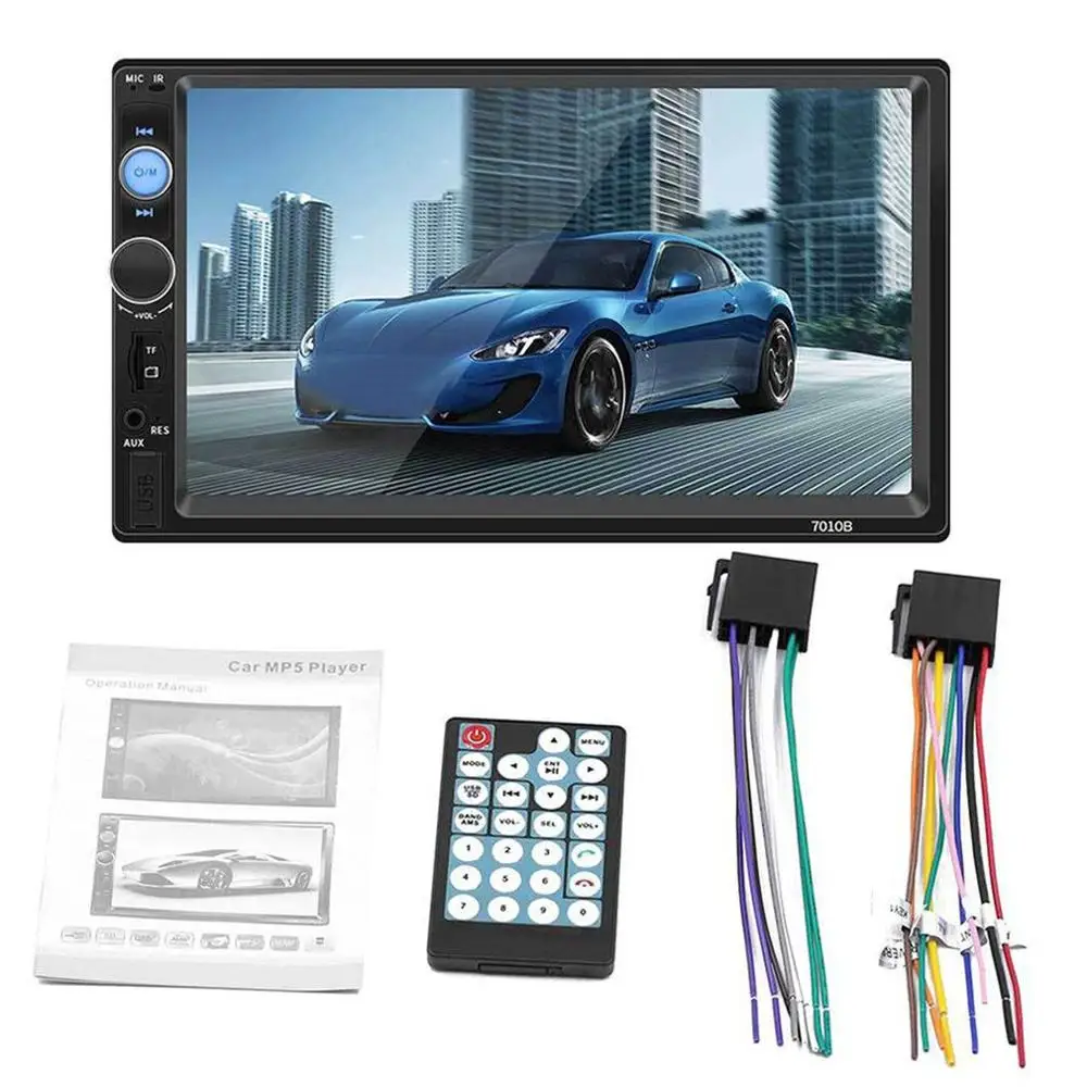 7010B 7 Inch DOUBLE 2DIN Car MP5 Player BT Touch Screen Stereo Radio HD Multimedia player Support same screen