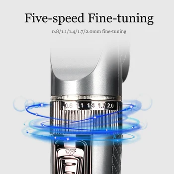 

Surker Professional Hair Trimmer Rechargeable Digital Hair Clipper 5 Speed Fine-Tuning Trimmer Beard Shaver Ceramic Blade Sk-639