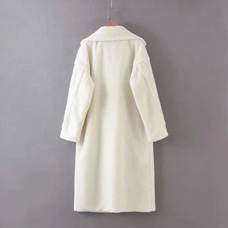Элегантное пальто из искусственного меха, офисное зимнее пальто, высококачественное пальто из меха ягненка, пальто с плюшевым мишкой, большие размеры, женские меховые пальто