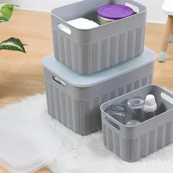 

Multi-Purpose Storage Case Portable Storage Box With Cover Clothes Toys Books Organizer Sundries Box Container
