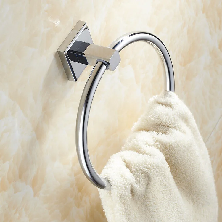 

Sanitary Ware Hardware Accessories Copper Chrome Towel Rack Towel Ring Circle Tissue Holder Creative 8705 Bracelet