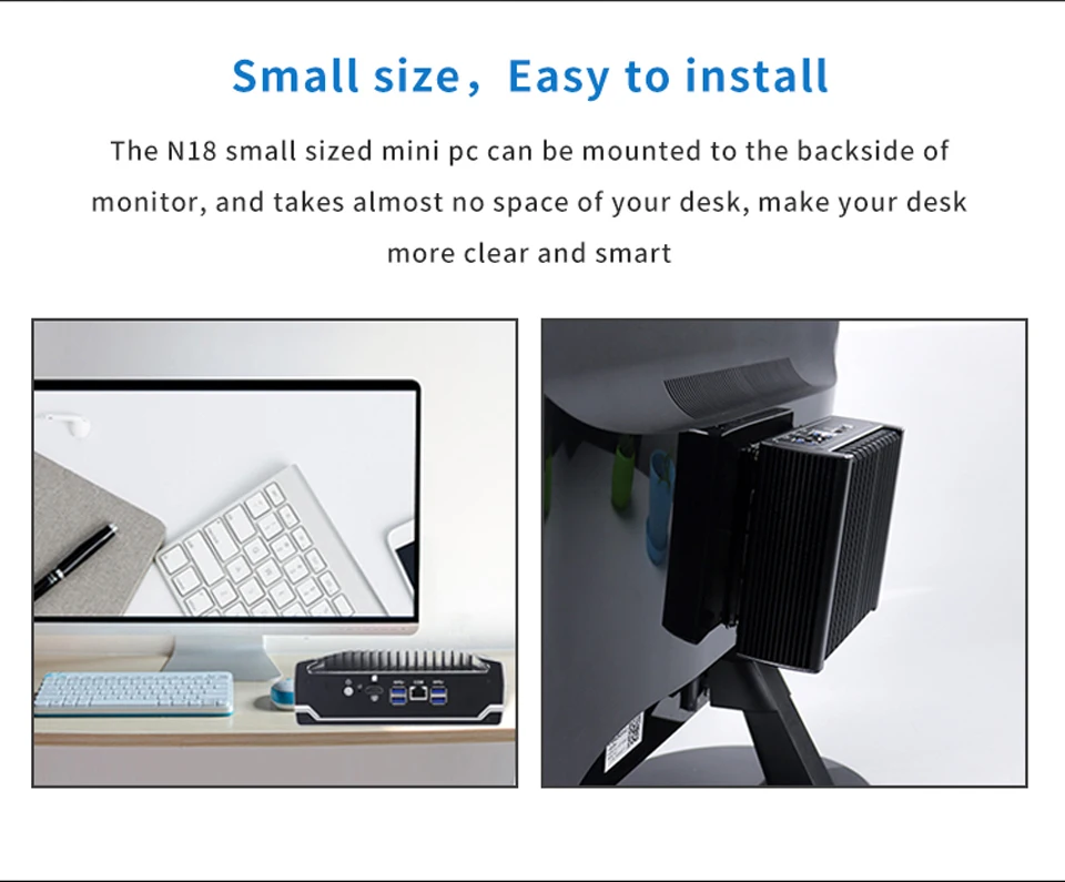 Intel Celeron 3867U Mini PC with 6 LAN Ports - Advanced Fanless Linux Firewall Router Description Image.This Product Can Be Found With The Tag Names Barebone Mini PC, Computer Office, Yanling in stock