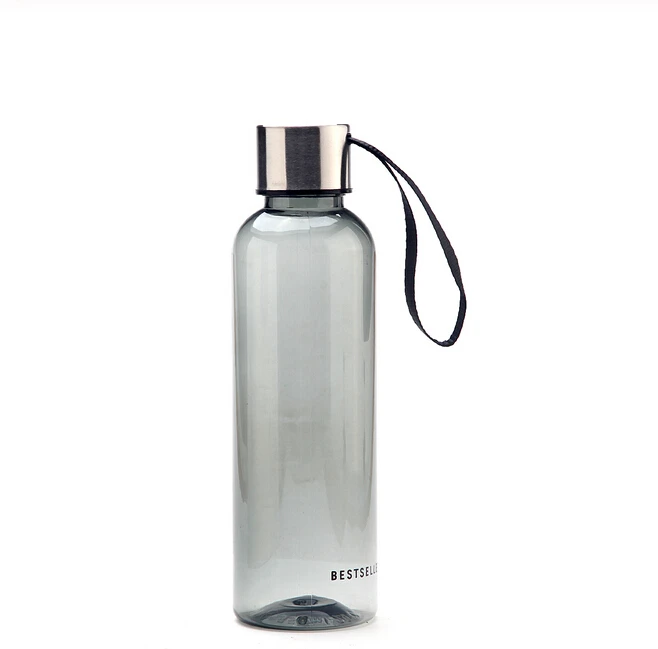 Leak Proof Brief Water Bottle Creative Frosted Style Free Sport Drinking Water Bottle with Carry Strap For Student Outdoor 500ml