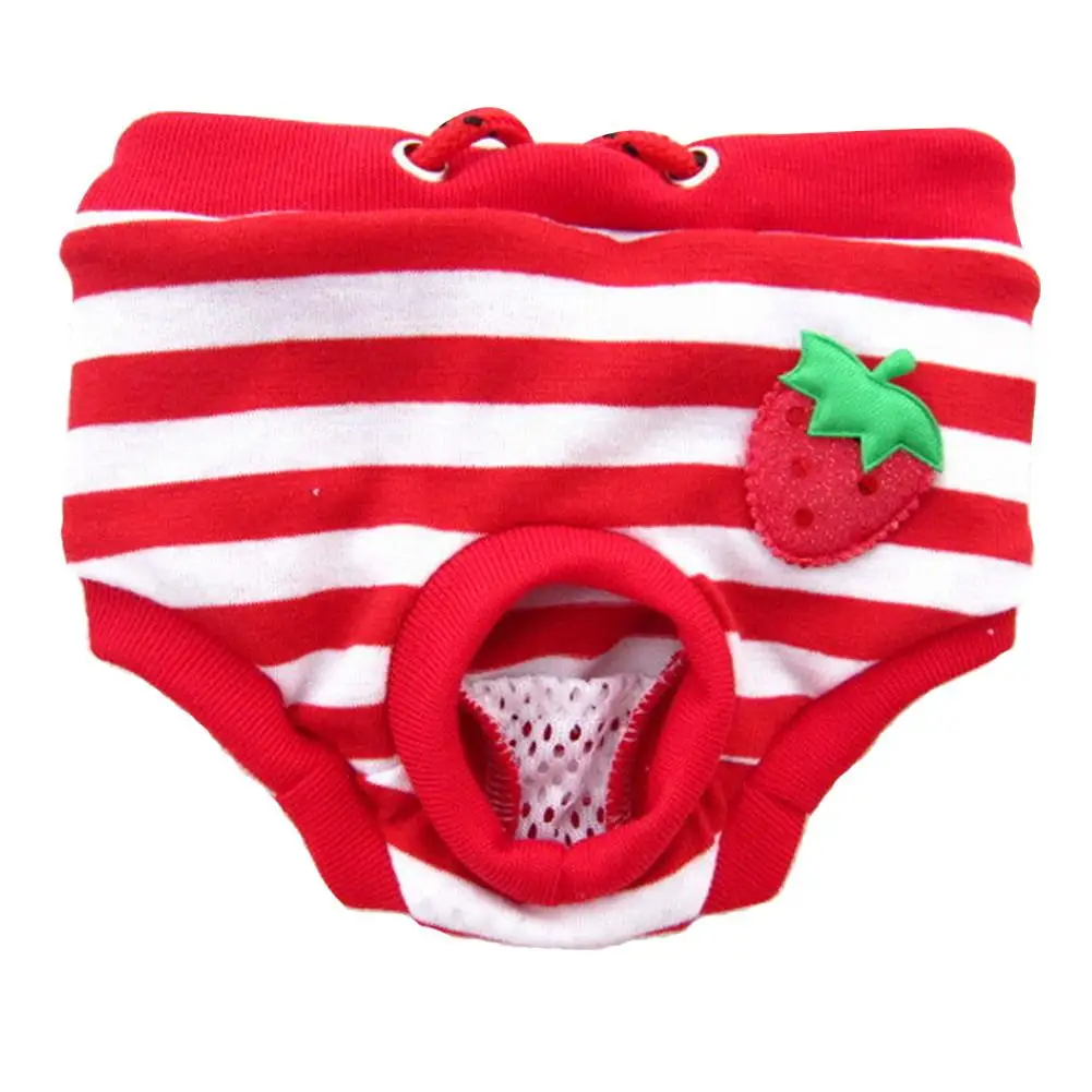 

Fast Sale Pet Physiological Pants Polka Dot Striped Female Dog Sanitary Panties Shorts Underwear Sanitary Diaper Washable Shorts