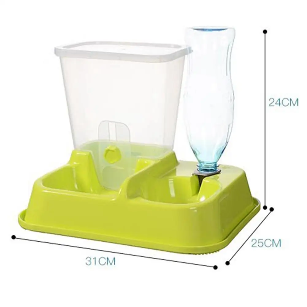 HobbyLane Dual Purpose Automatic Pet Feeder Drinking Fountain Food Bowl for Dogs Bichon Cats