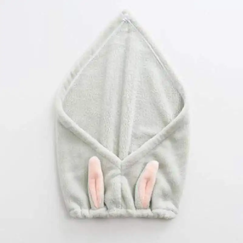Милое быстросохнущее полотенце для волос тюрбан шапка для быстрой сушки волос обернутое полотенце банное с милыми заячьими ушками пляжное полотенце s Аксессуары для ванной комнаты