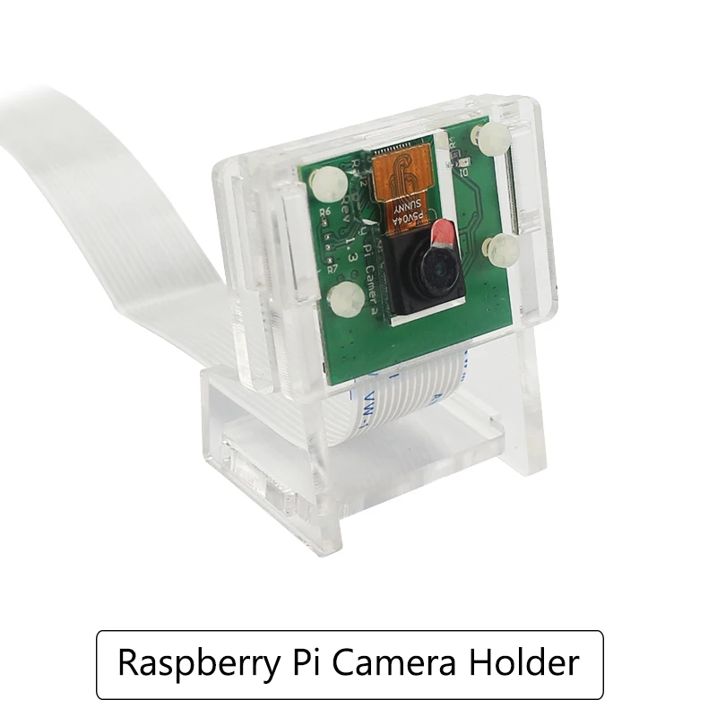 Suporte de câmera acrílico transparente, suporte para Raspberry Pi, câmera de escritório, V2, Pi 4B, 3B, Zero